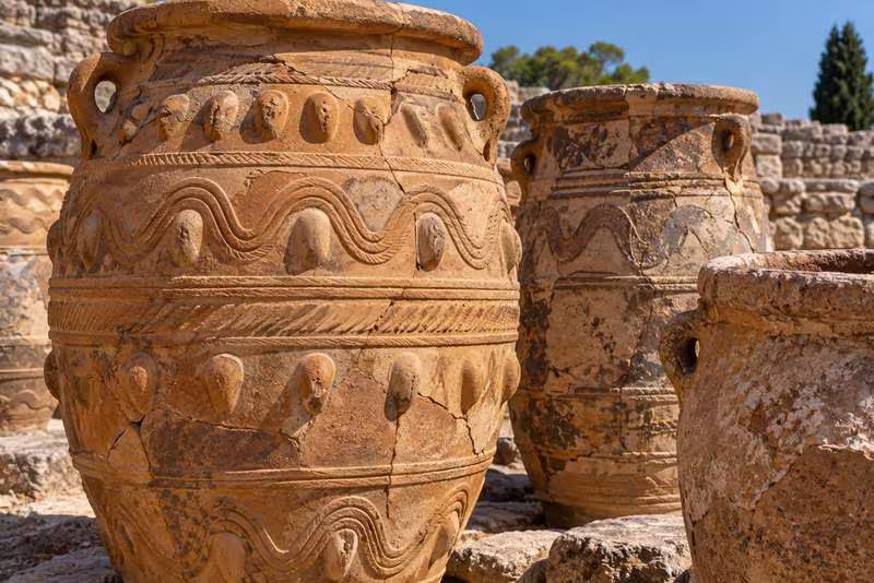 Minoan jars, Knossos Palace, Crete